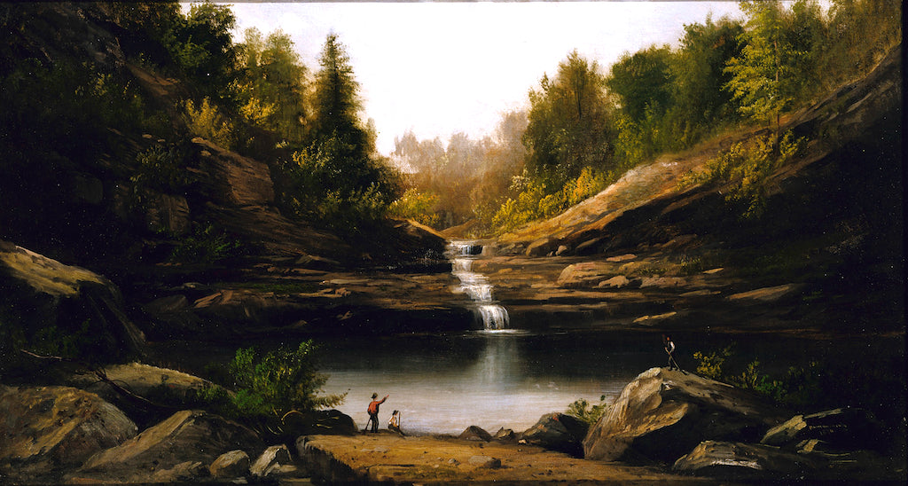 Mountain Pool, vintage artwork by Robert Seldon Duncanson, 12x8" (A4) Poster