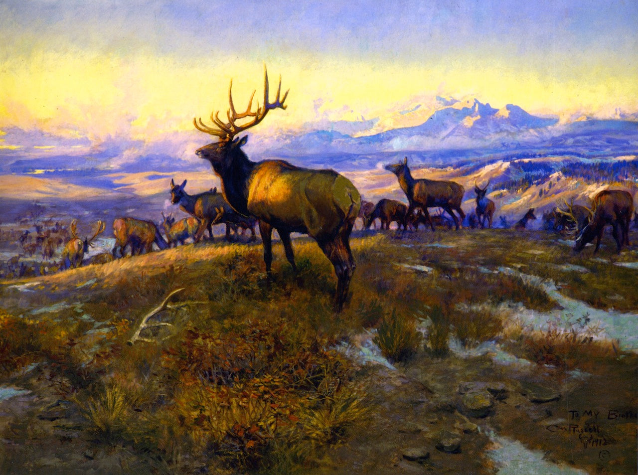 The Exalted Ruler by Charles Marion Russell,A3(16x12")Poster