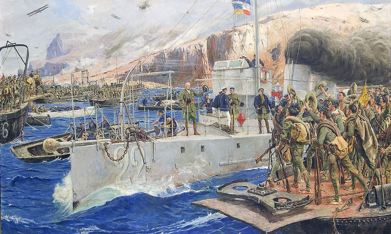 Desembarco de Alhucemas by Jose Moreno Carbonero,A3(16x12")Poster