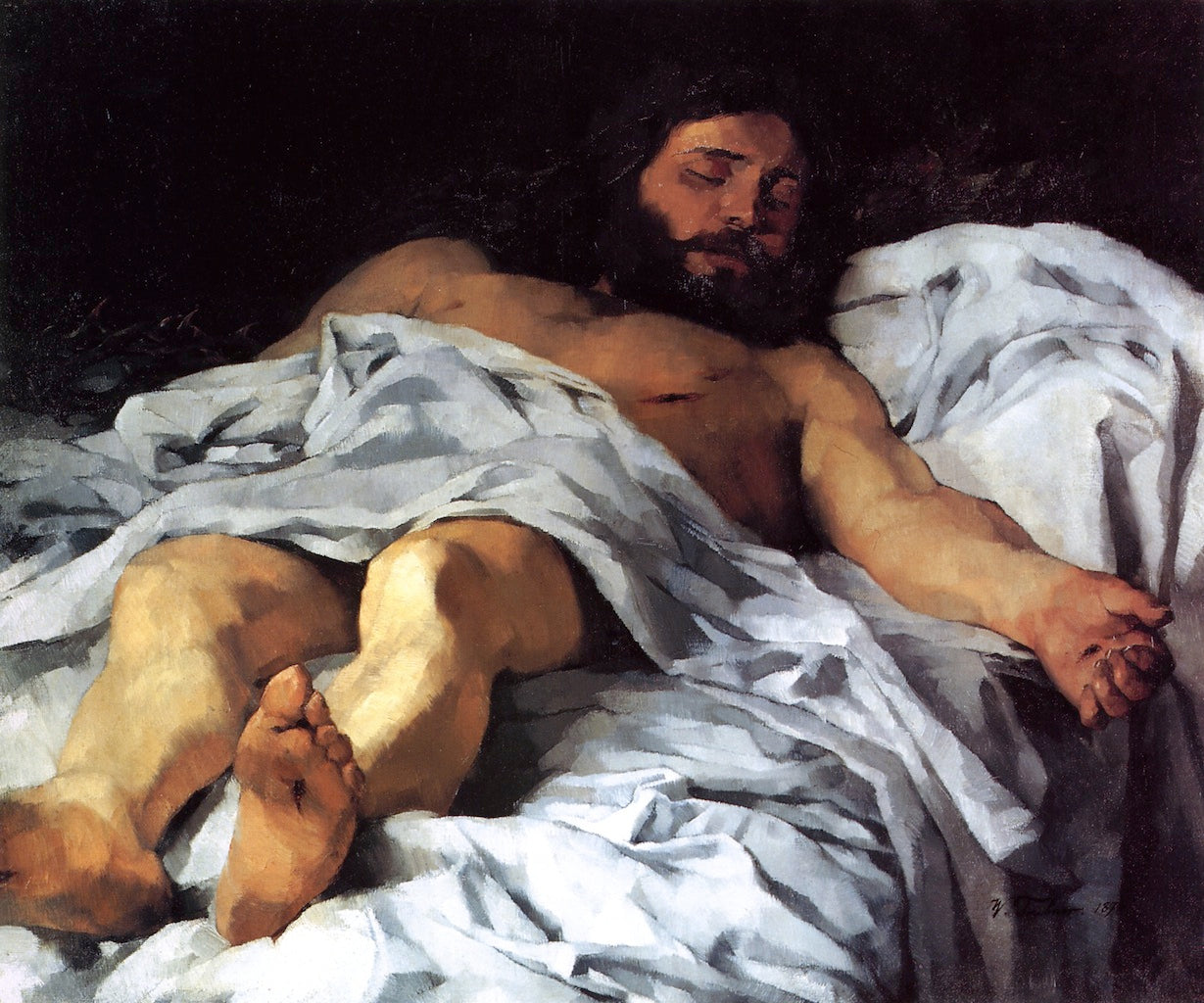 Christ Taken down from the Cross by Wilhelm Trubner,A3(16x12")Poster