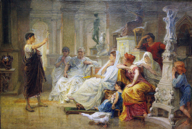 The young Christian neophyte, vintage artwork by Diogene Maillart, 12x8" (A4) Poster