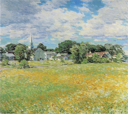 Buttercup time, vintage artwork by Willard Leroy Metcalf, 12x8" (A4) Poster