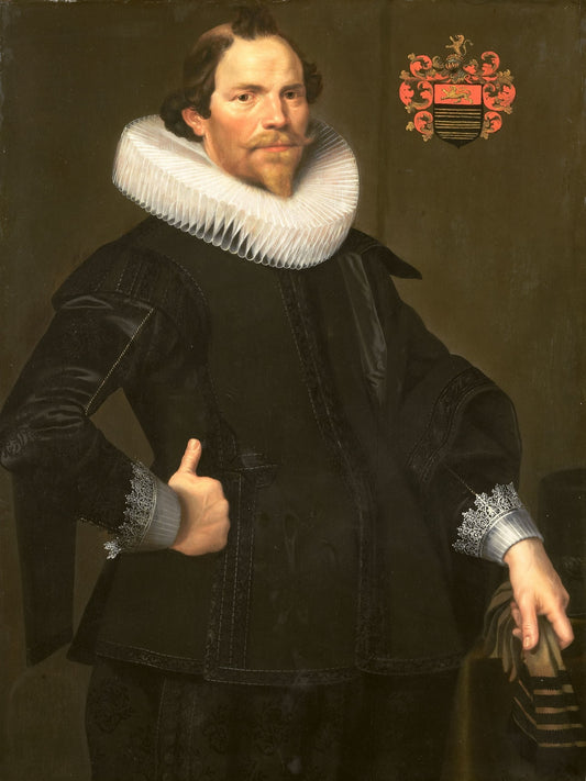 Pieter van Son (1589/90 - 1654), vintage artwork by Nicolaes Eliasz. Pickenoy, 12x8" (A4) Poster