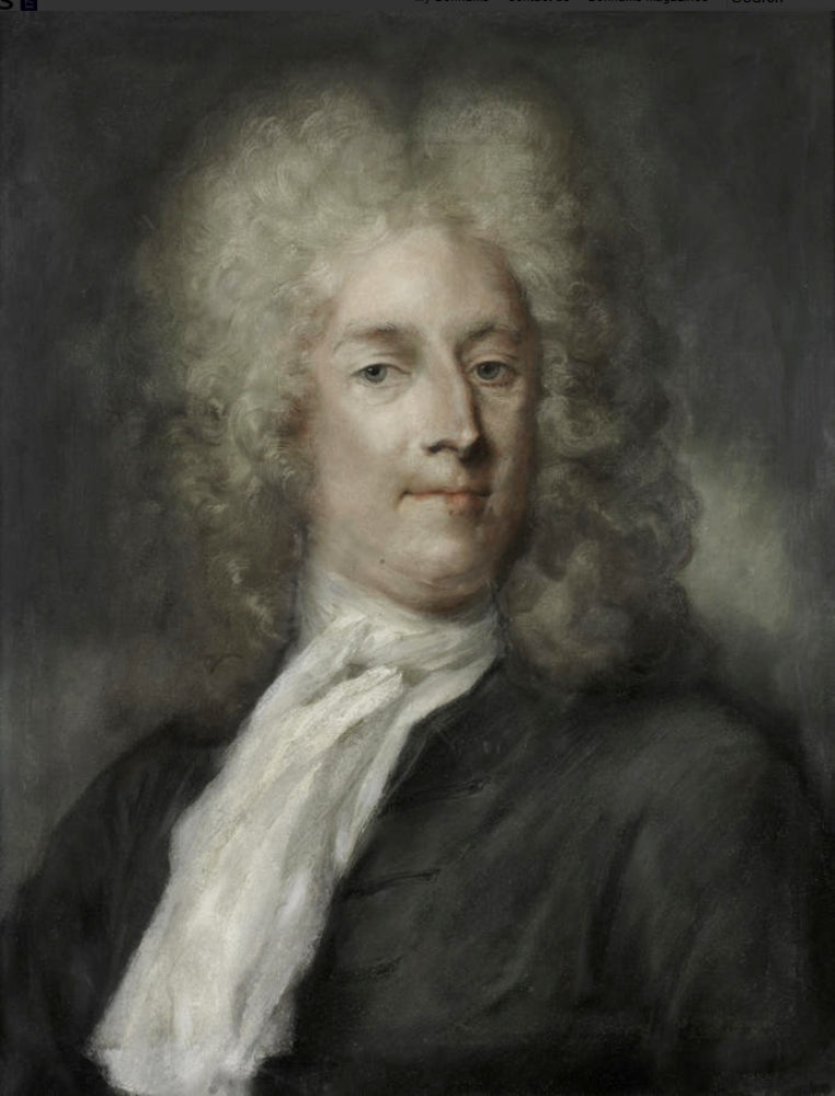 Portrait of a gentleman, vintage artwork by Rosalba Carriera, 12x8" (A4) Poster