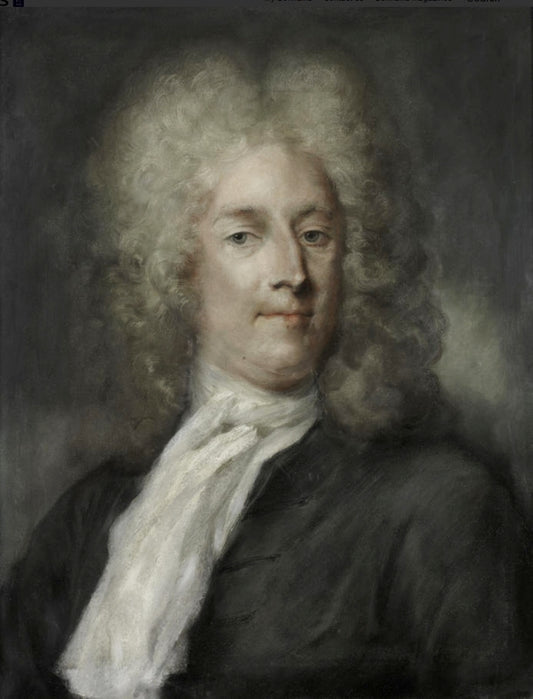 Portrait of a gentleman, vintage artwork by Rosalba Carriera, 12x8" (A4) Poster
