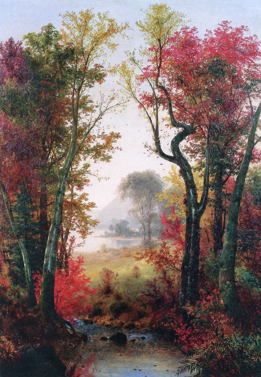 Autumn I, vintage artwork by Louis Remy Mignot, 12x8" (A4) Poster