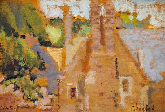 Chagford, Devon, vintage artwork by Walter Richard Sickert, 12x8" (A4) Poster