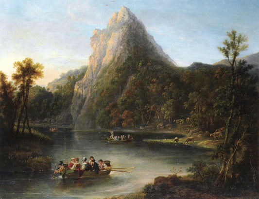 The Eagle's Nest,Killarney, vintage artwork by Agostino Aglio, 12x8" (A4) Poster