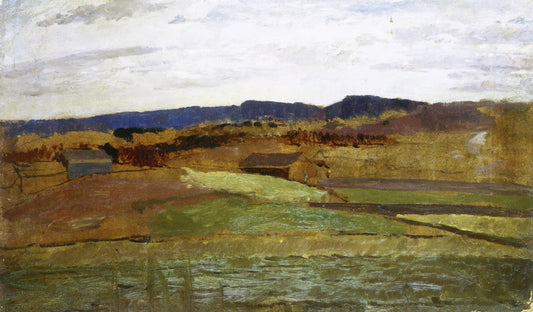 Autumn in Asker, vintage artwork by Edvard Munch, 12x8" (A4) Poster