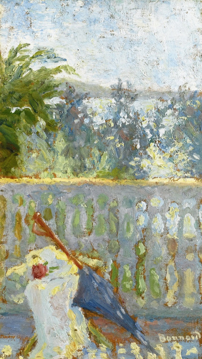 Balcony and Umbrella by Pierre Bonnard,A3(16x12