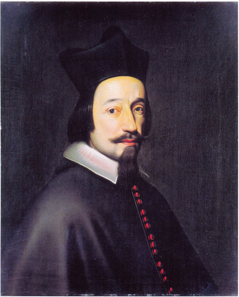 Portrait of the Papal Nuntius Fabio Chigi, vintage artwork by Anselm van Hulle, 12x8" (A4) Poster