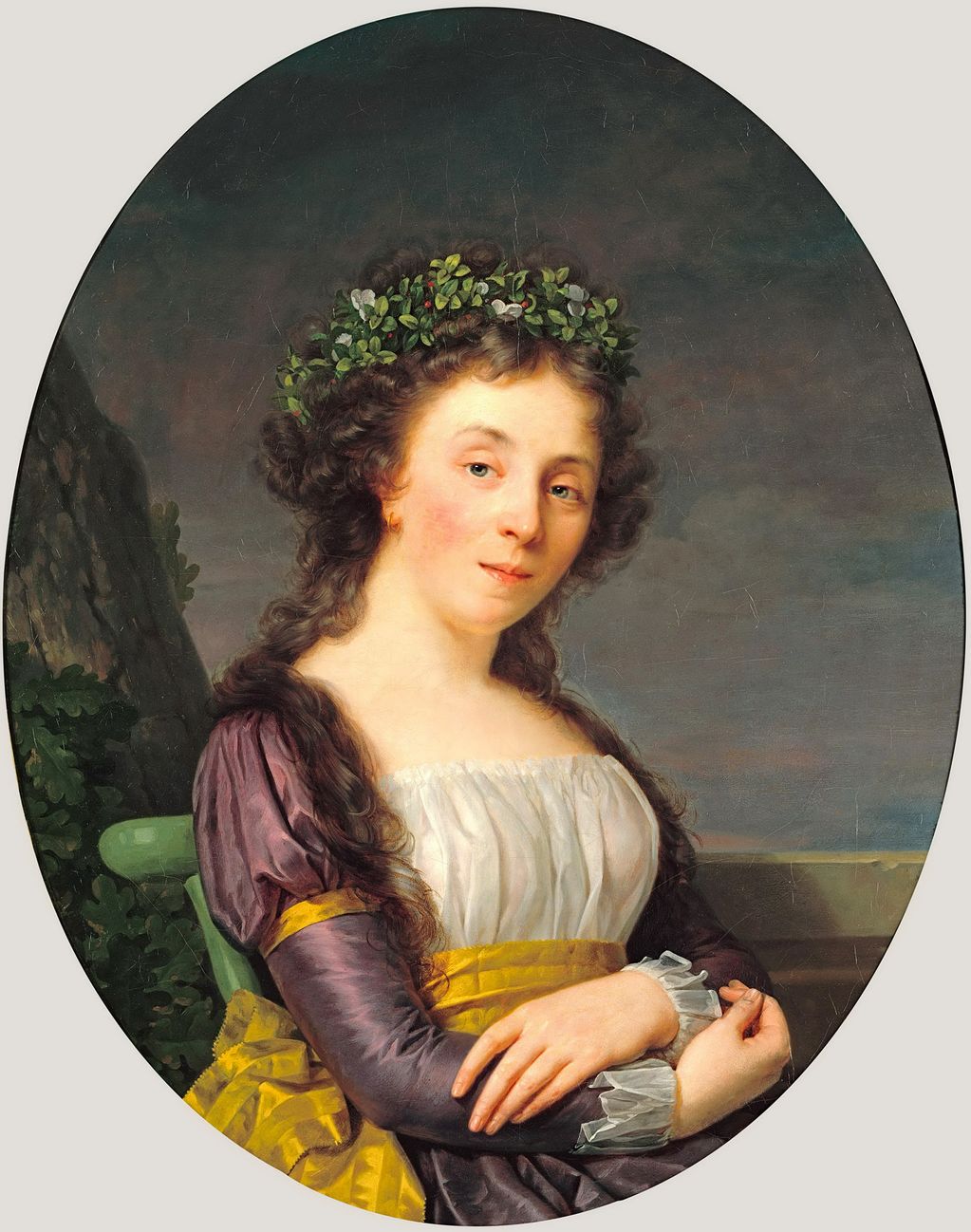 Portrait of Madame Joubert, vintage artwork by François-Xavier Fabre, 12x8" (A4) Poster
