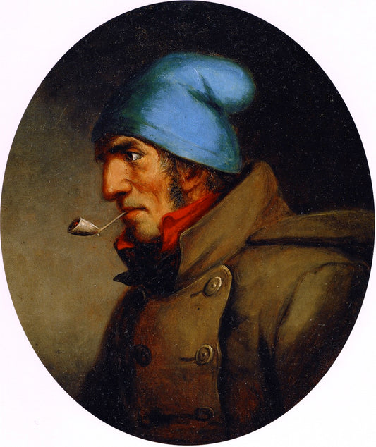 Head of a Habitant, vintage artwork by Cornelius Krieghoff, A3 (16x12") Poster Print