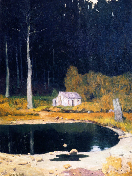 The Pond in the Woods, vintage artwork by Henry B. Snell, 12x8" (A4) Poster