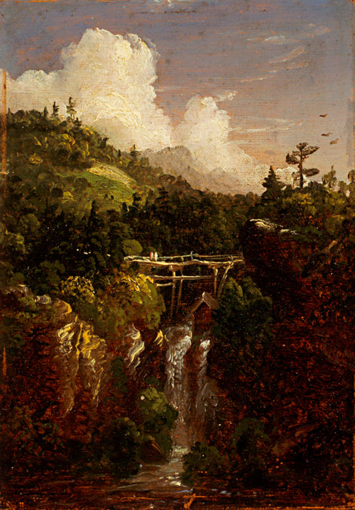 Genersee Scenery, vintage artwork by Thomas Cole, A3 (16x12