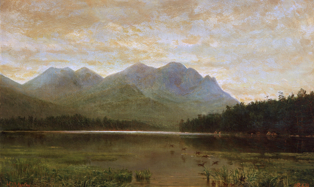Upper Ausable Lake, vintage artwork by Homer Dodge Martin, 12x8" (A4) Poster