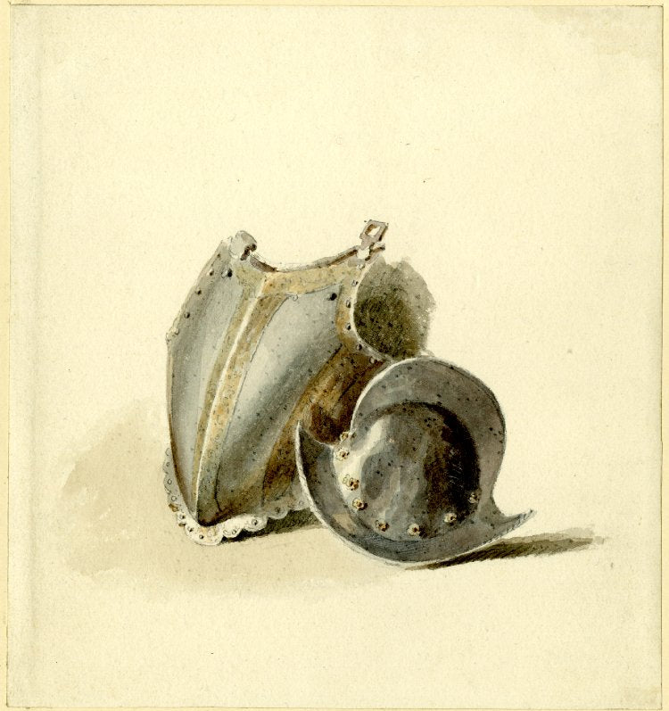 A Breast-Plate, vintage artwork by Richard Parkes Bonington, A3 (16x12") Poster Print