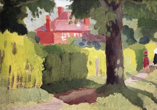 Church Stretton, vintage artwork by Pierre Adolphe Valette, 12x8" (A4) Poster