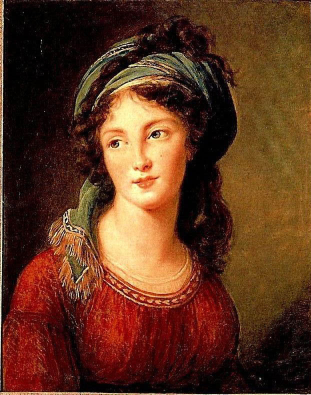 La duchesse de Guiche, vintage artwork by Élisabeth Vigee-Lebrun, 12x8" (A4) Poster