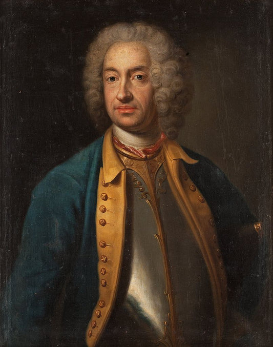 Knut Gustaf Sparre, vintage artwork by Johan Henrik Scheffel, 12x8" (A4) Poster