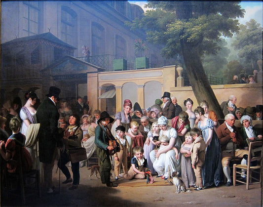 L'entree au jardin turc, vintage artwork by Louis-Leopold Boilly, 12x8" (A4) Poster