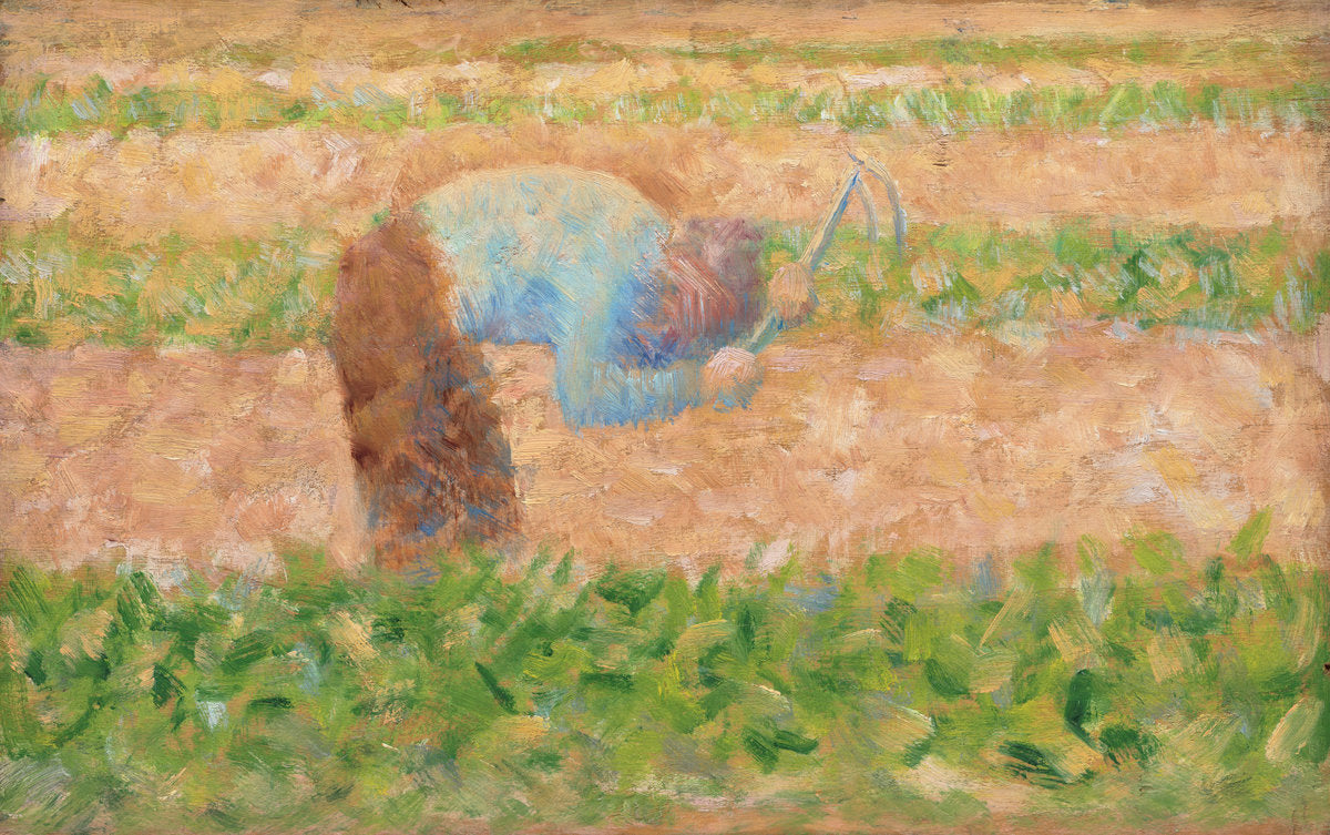 Man with Hoe by Georges Seurat,A3(16x12")Poster
