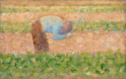 Man with Hoe by Georges Seurat,A3(16x12")Poster