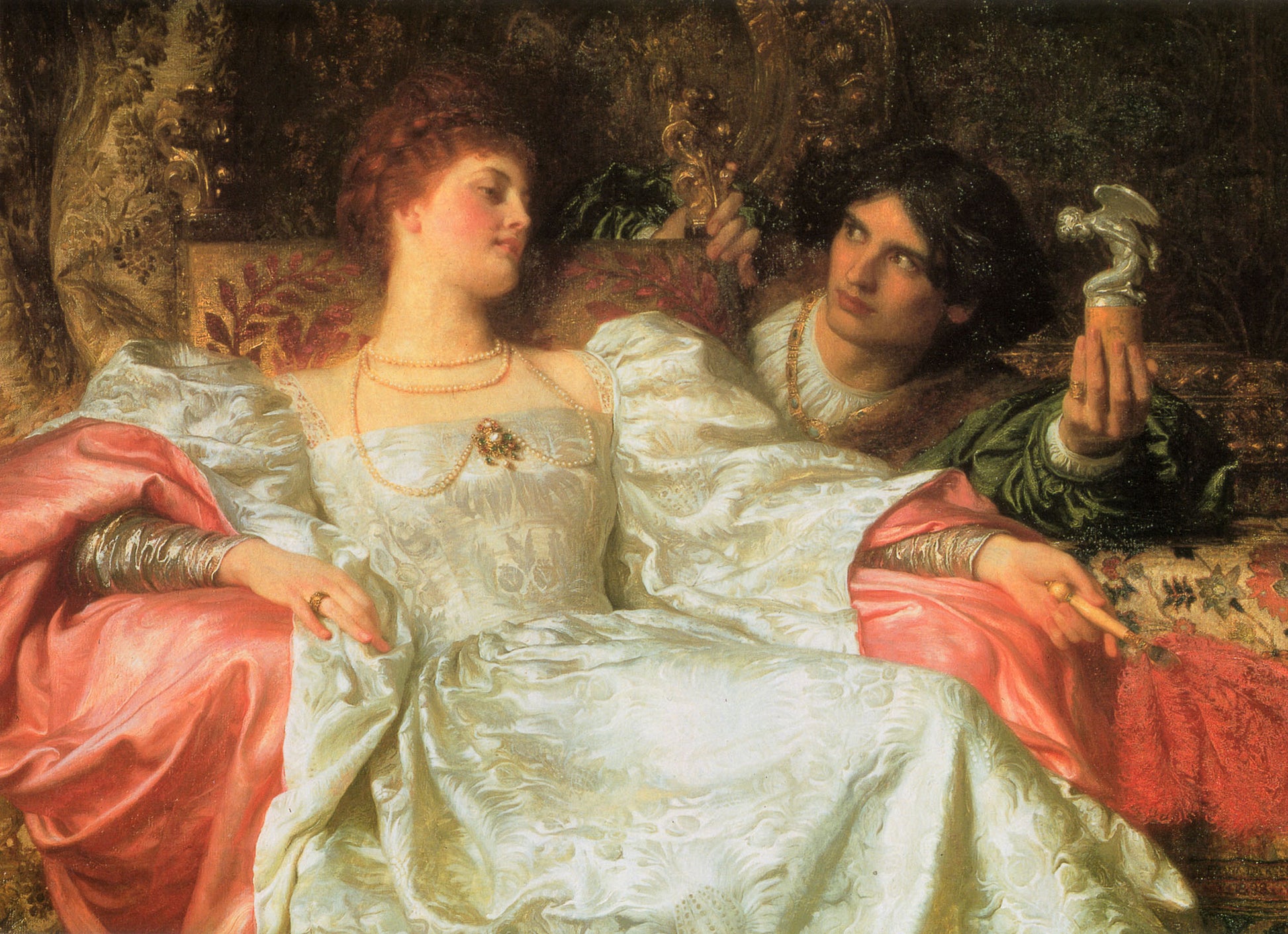 An Offering, vintage artwork by Sir Francis Bernard (Frank) Dicksee, 12x8" (A4) Poster