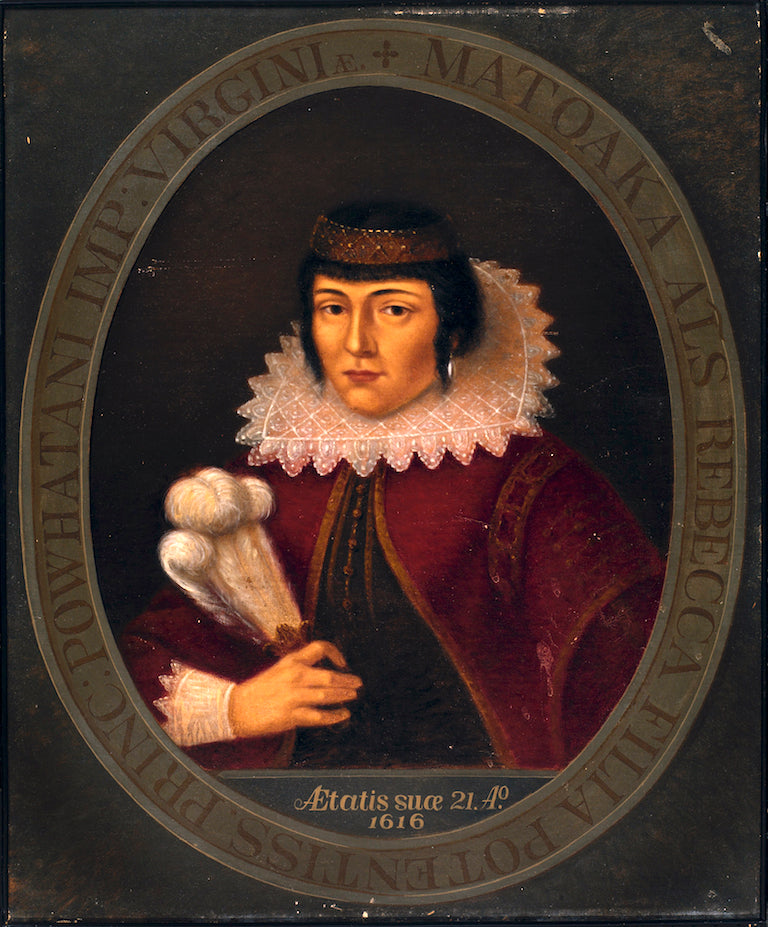 Pocahontas, vintage artwork by Antonio Zeno Shindler, 12x8" (A4) Poster