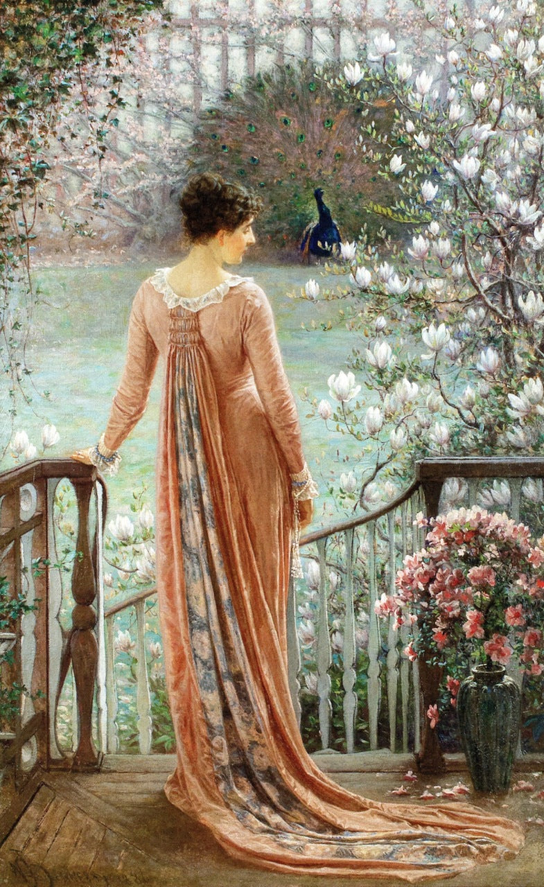 A Spring Fantasy, vintage artwork by William John Hennessy, 12x8" (A4) Poster