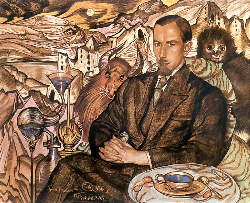 Portrait of Wlodzimierz Nawrocki by Stanislaw Witkiewicz,16x12(A3) Poster