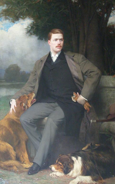 Portrait of James A. Campbell, vintage artwork by Jules Joseph Lefebvre, 12x8" (A4) Poster