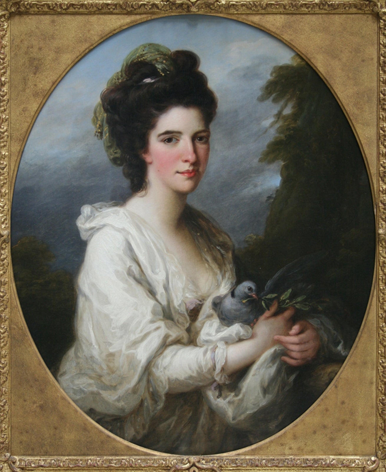 Isabella Hunter, vintage artwork by Angelica Kauffmann, 12x8" (A4) Poster