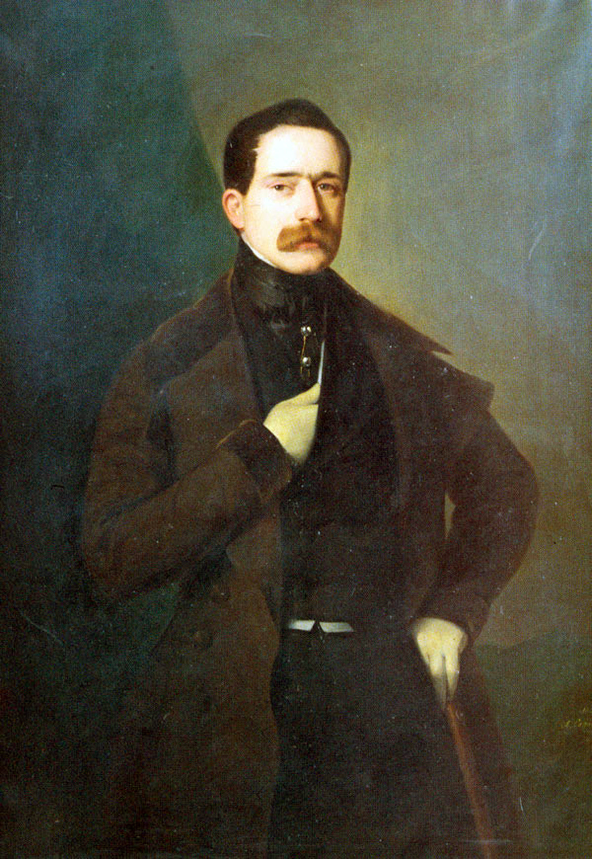 Julián Romea, vintage artwork by Antonio Maria Esquivel, A3 (16x12") Poster Print