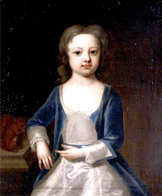 George Hunt, as a Child, vintage artwork by Michael Dahl, 12x8" (A4) Poster