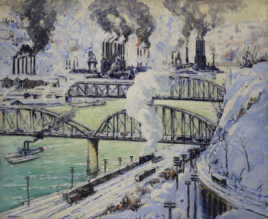 Steel Mills, Pittsburgh, PA by Frederick (Fred) R. Wagner,A3(16x12")Poster