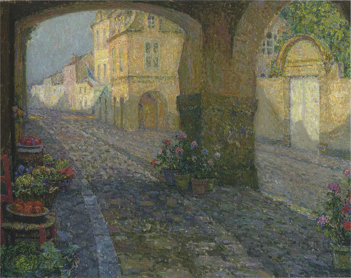 The Boutique from the Porch by Henri Le Sidaner,A3(16x12")Poster