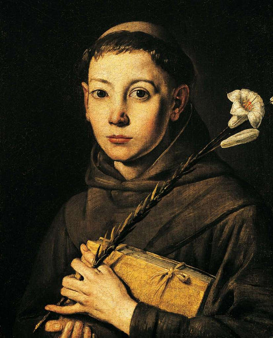 St. Anthony of Padua, vintage artwork by Tanzio da Varallo, 12x8" (A4) Poster