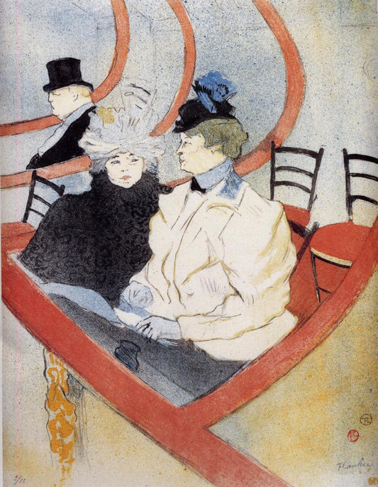 Box in the Grand Tier by Henri de Toulouse-Lautrec,A3(16x12")Poster