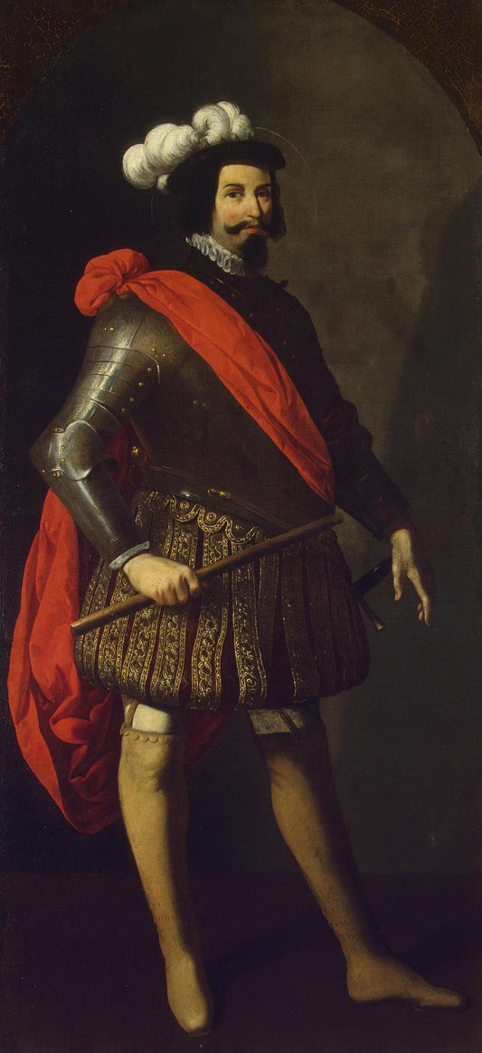 Saint Fernando, vintage artwork by Francisco de Zurbarán, 12x8" (A4) Poster