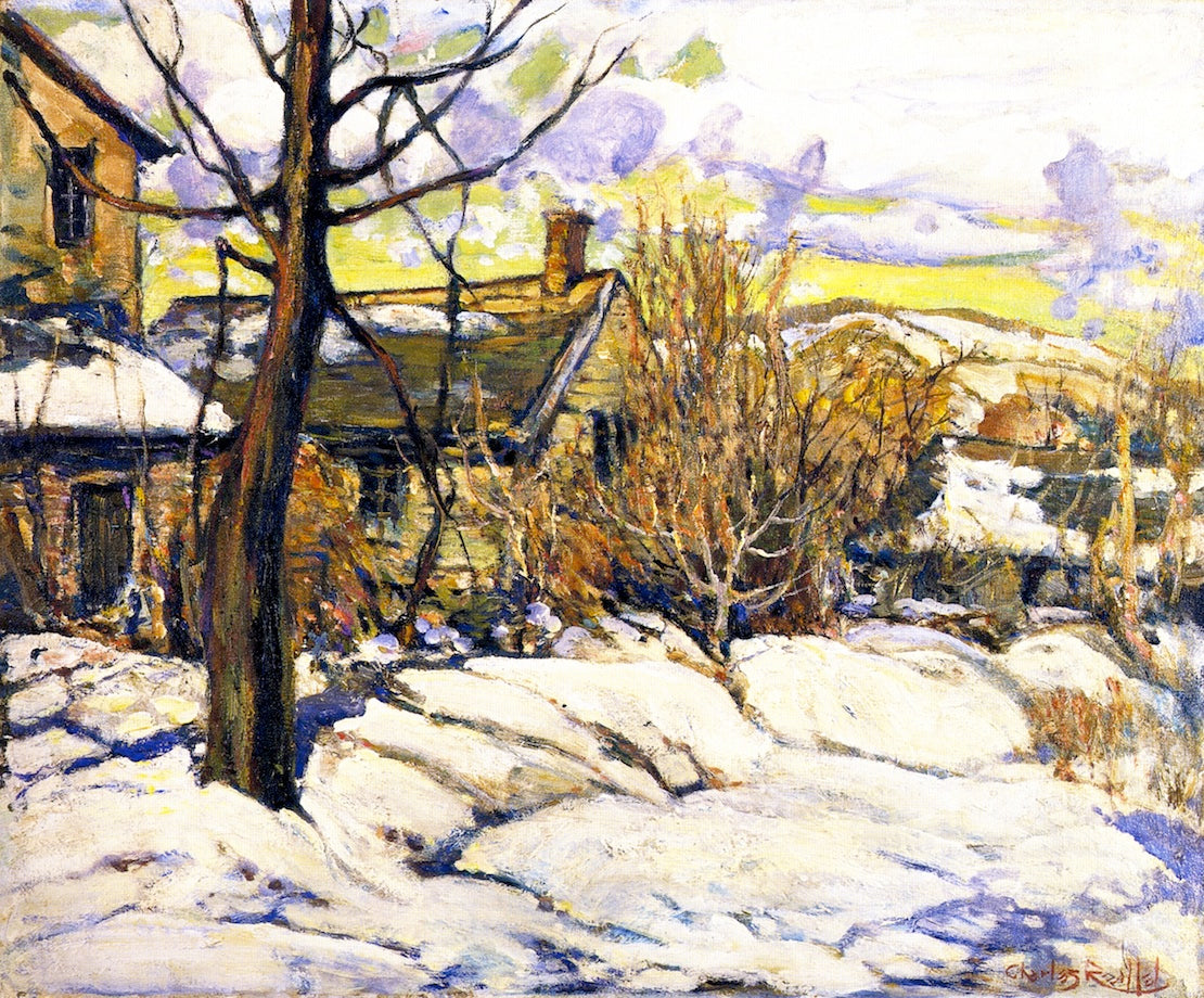 Silvermine Snow Scene by Charles Reiffel,A3(16x12")Poster