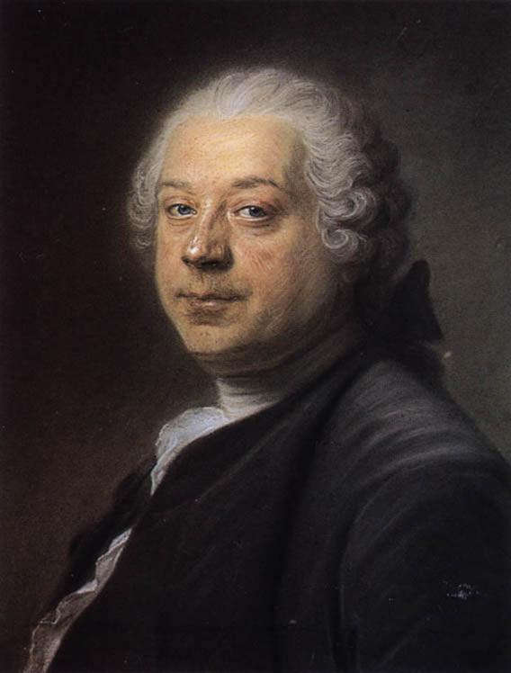 Painter Charles Parrocel, vintage artwork by Maurice Quentin de La Tour, 12x8" (A4) Poster