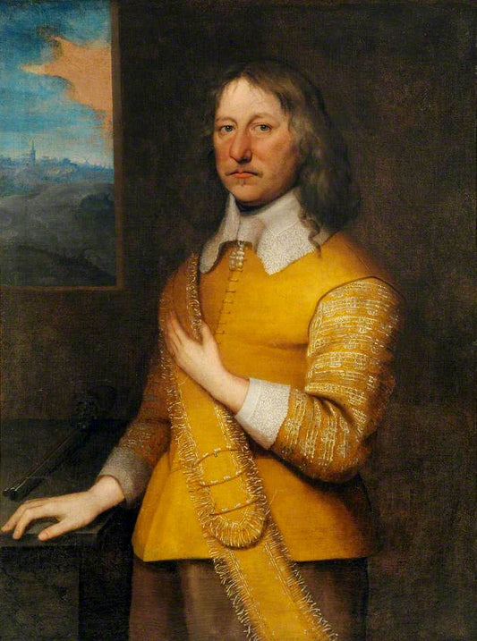 Sir Simon Fanshawe, vintage artwork by William Dobson, 12x8" (A4) Poster