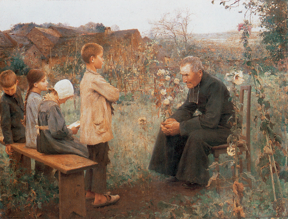 The Catechism Lesson by Jules-Alexis Muenier,A3(16x12")Poster