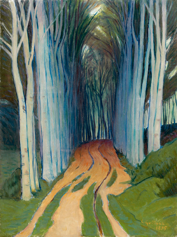 Le Sentier, vintage artwork by Charles Guilloux, 12x8" (A4) Poster
