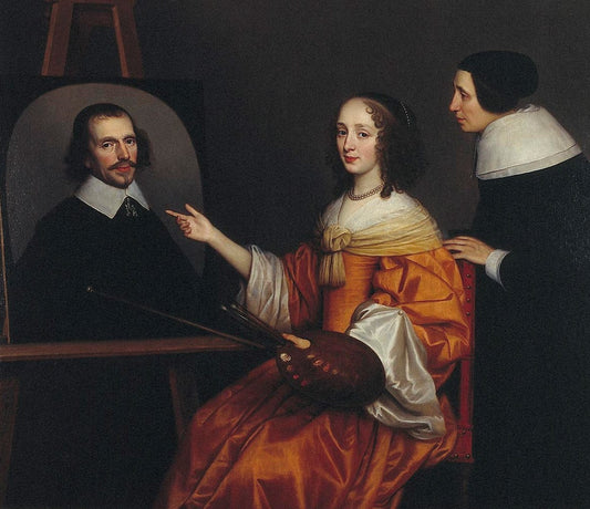 Margaretha Maria de Roodere (ca.1625-1666), vintage artwork by Gerard van Honthorst, 12x8" (A4) Poster