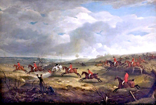 The Quorn Hunt, vintage artwork by John E. Ferneley, Sr, 12x8" (A4) Poster