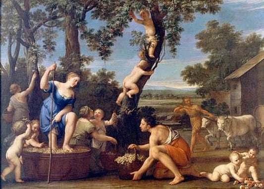 The Four Seasons 3 - Autumn, vintage artwork by Marcantonio Franceschini, 12x8" (A4) Poster