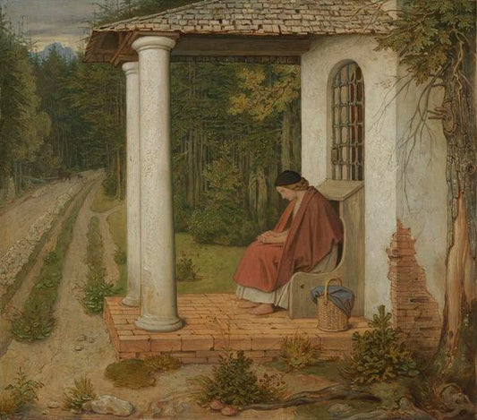 The Forest Chapel, vintage artwork by Moritz von Schwind, A3 (16x12") Poster Print