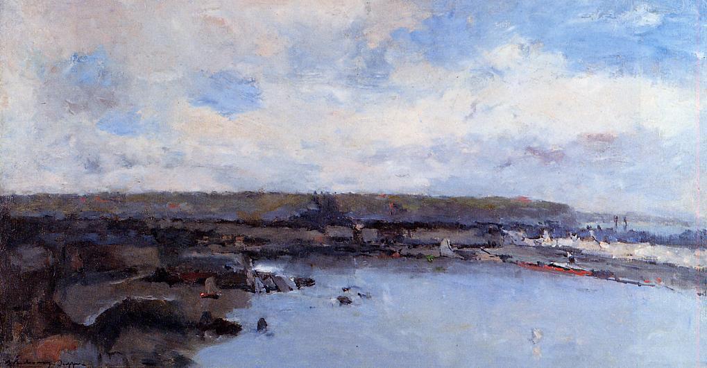 The Dieppe Basin, vintage artwork by Albert Lebourg, 12x8" (A4) Poster